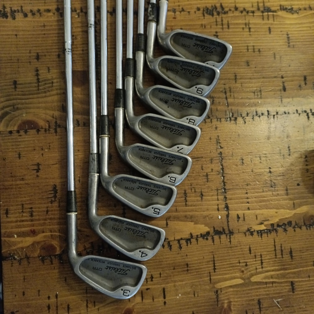 Titleist DTR Iron Set 3-PW 8 Clubs True Temper Dynamic Gold Steel Shafts RH